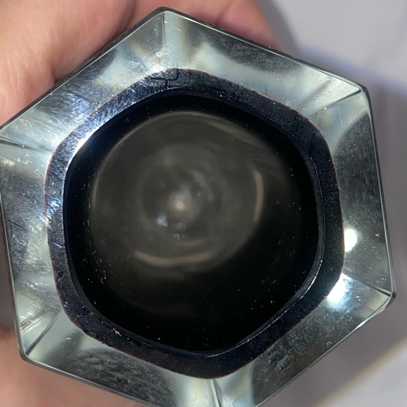 Signed Murano Italy ALESSANDRO MANDRUZZATO hexagon Silver Black Sommerso perfect - Picture 4 of 8